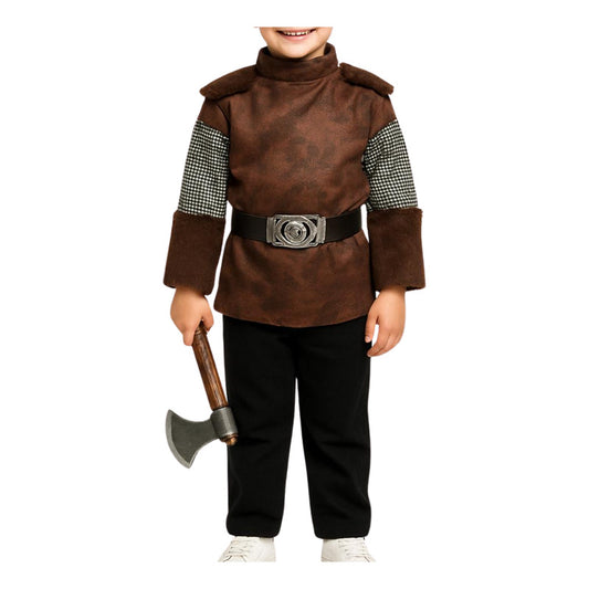 Disfraz De Vikingo Traje Medieval Cosplay Niño Cafe 5-6