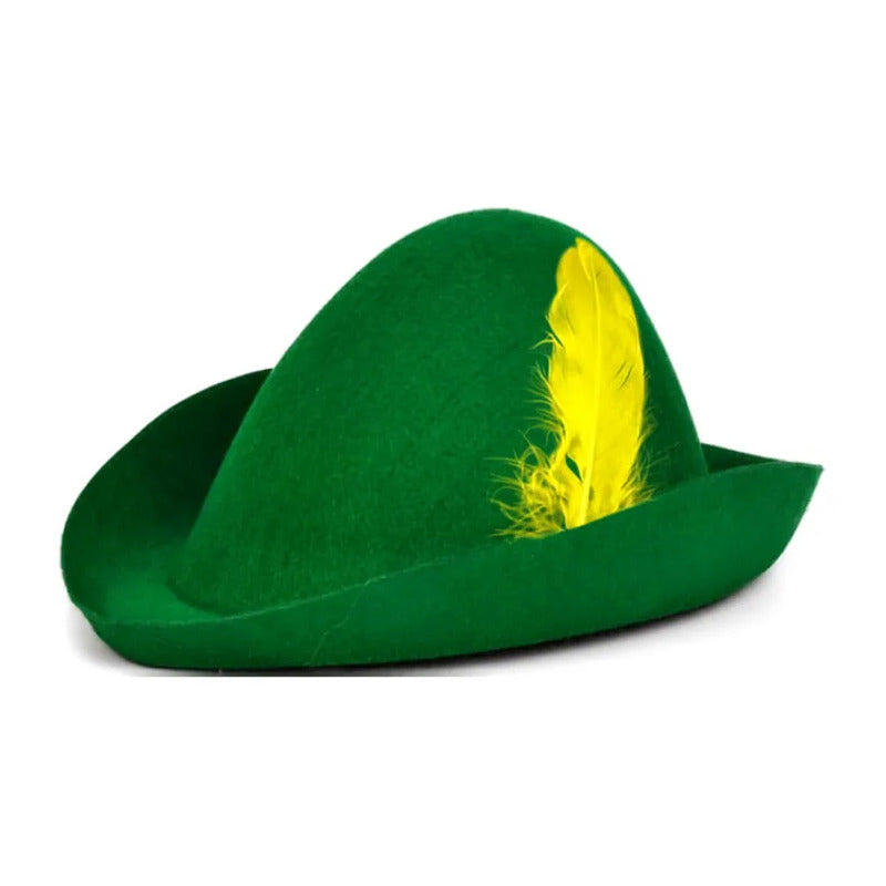 Sombrero Gorro Petter Pan Accesorio Para Disfraz Verde Standar 58cm Lisa