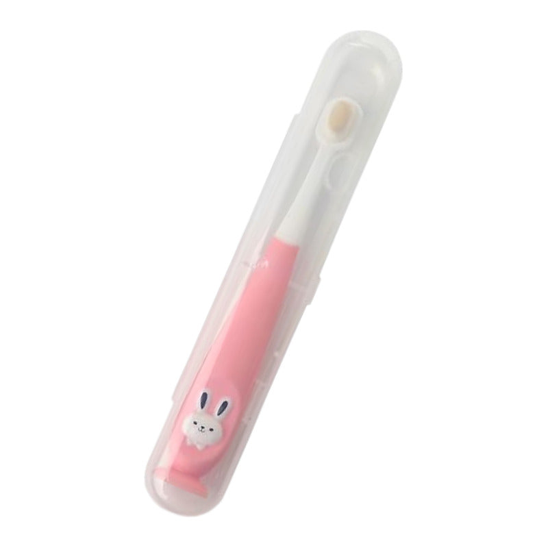 Cepillo Dental Aprendizaje Viajero Parvulo Estuche Bebes Rosa