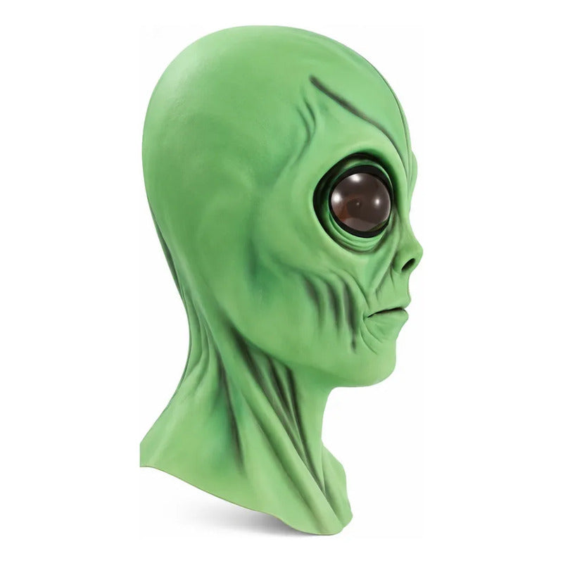 Máscara Látex Alien Verde Para Cosplay Verde Alien Latex