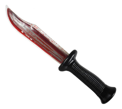 Cuchillo Falso Sangre Falsa Que Fluye Efecto Real Halloween
