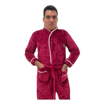 Bata Baño Polar Invierno Hombre