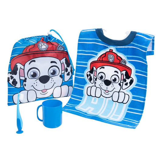 Kit 4 Pzas Párvulo Toalla Vaso Cepillo Y Bolsa Para Niños