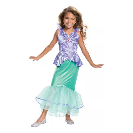 Disfraz De Princesa Ariel Sirenita Original Disney Niñas