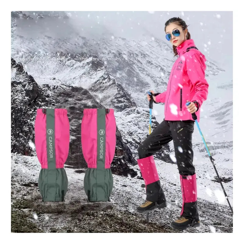 Polainas Trekking Impermeable Nieve Outdoor Montaña Fucsia One Size