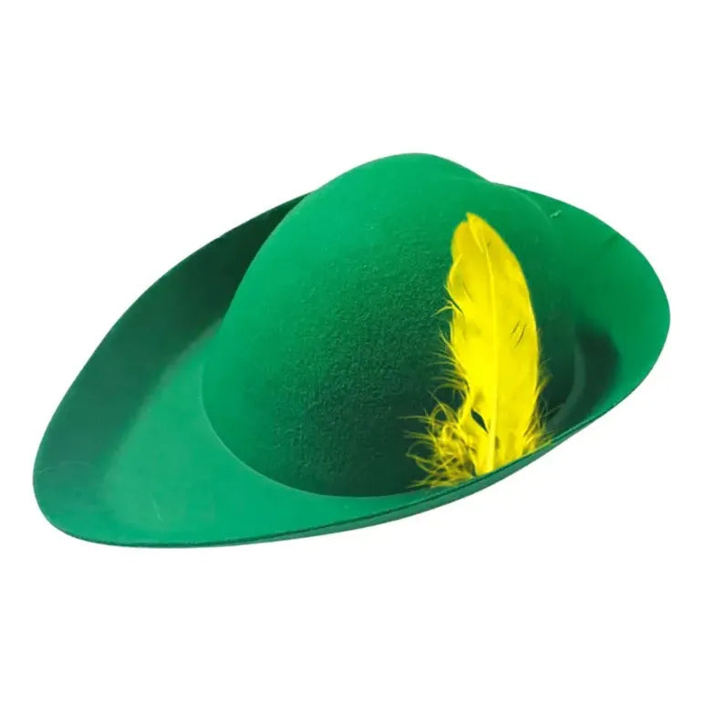 Sombrero Gorro Petter Pan Accesorio Para Disfraz Verde Standar 58cm Lisa