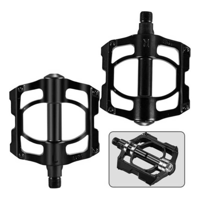 Pedales De Bicicleta Aluminio Negros