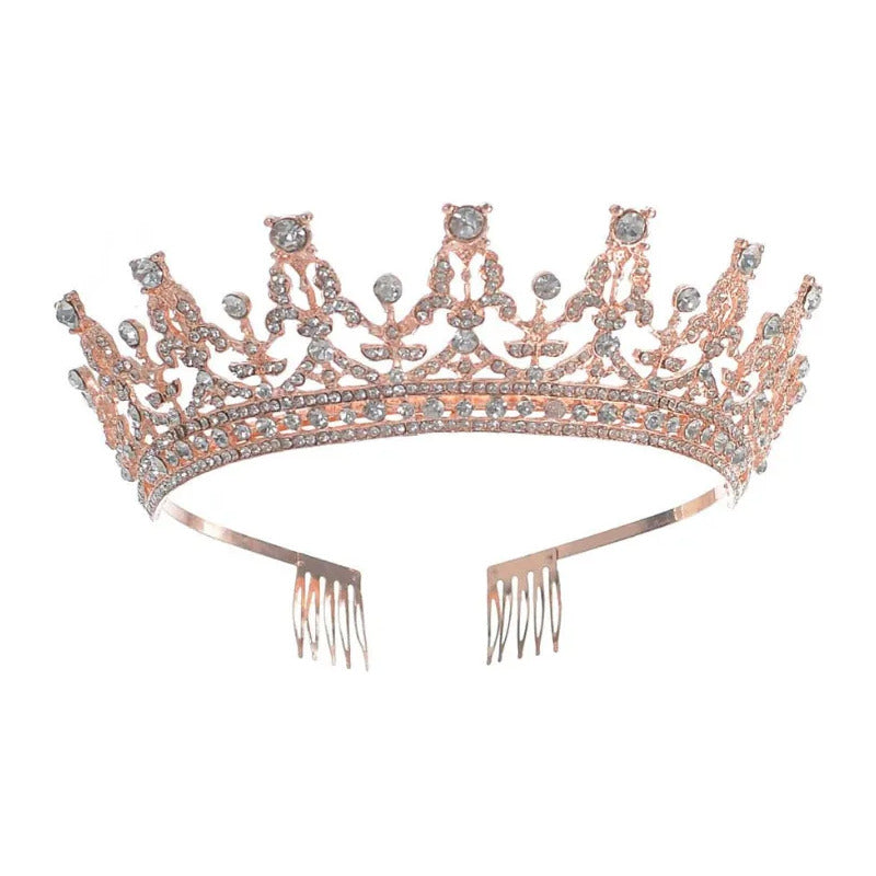 Corona De Reiana Princesa Metalica Accesorio Para Disfraz