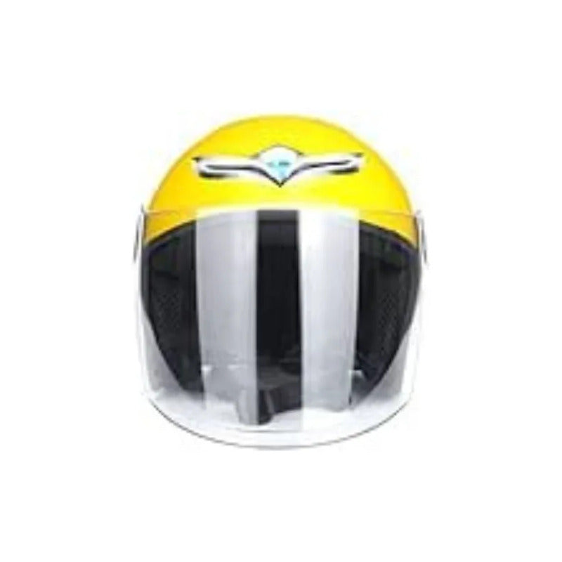 Casco De Moto Para Niños Amarillo Lisa Brillante S