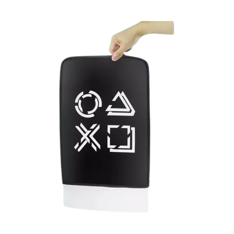 Funda Protectora Para Consola Ps5 Diseño Excluivo Antipolvo Negro Liso