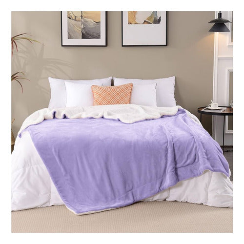 Manta Gruesa Frazada Polar Suave Ropa Cama Sherpa