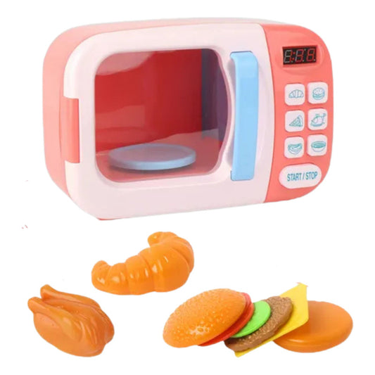 Horno Microondas De Juguete Para Niños Rosa Chicle