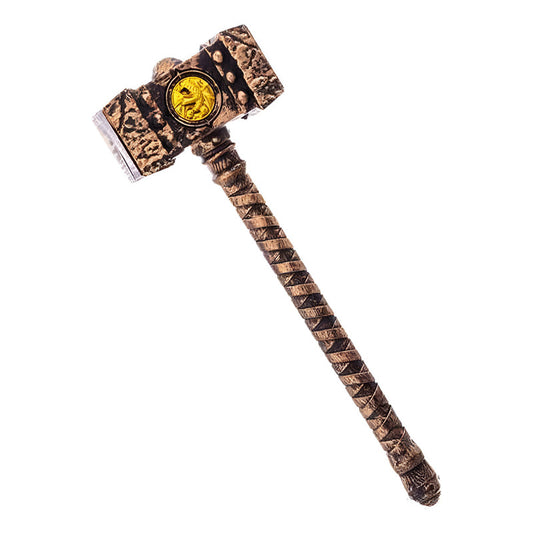 Martillo Medieval Juguete Accesorio Para Disfraz Bronce 38cm