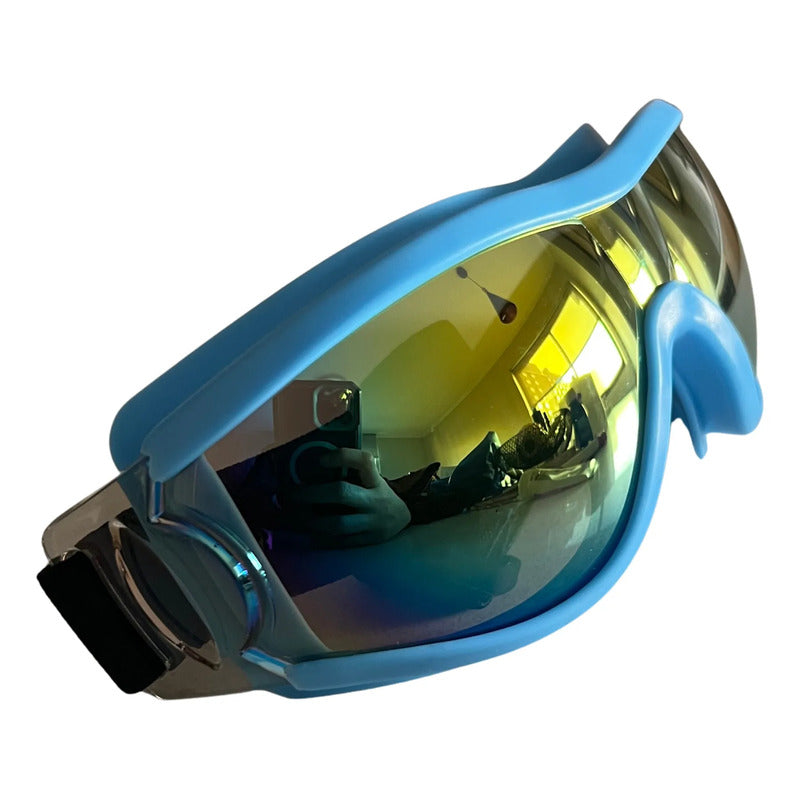Antiparras Para Nieve Niños Ski Snowboard Celeste Tornasol