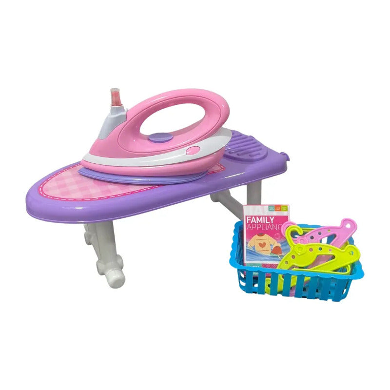 Juguete Kit De Tabla Mas Plancha Para Niñas Rosa
