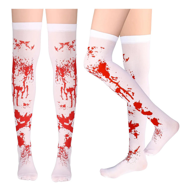 Disfraz Enfermera Sangrienta Mujer Cosplay Blanco/rojo One Size