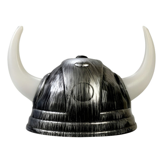 Gorro Sombrero Disfraz Vikingo Asterix Fiestas Halloween Plata