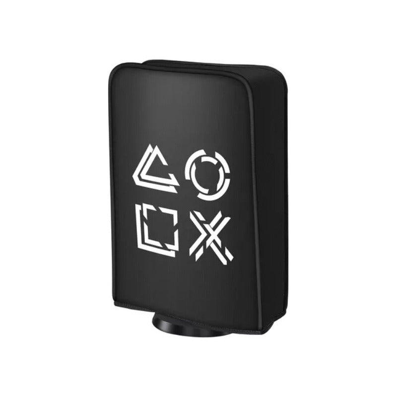 Funda Protectora Para Consola Ps5 Diseño Excluivo Antipolvo Negro Liso