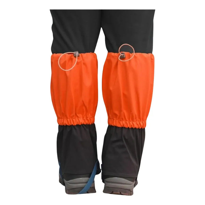 Polainas Trekking Impermeable Nieve Outdoor Montaña Naranjo One Size