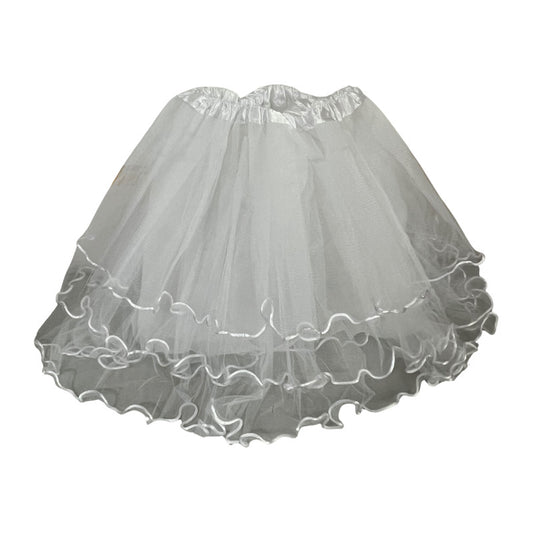 Falso Para Faldas Trajes Tipicos Fiestas Patrias Blanco Liso S