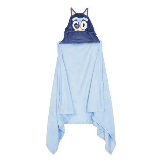 Manta Con Capucha 3d Para Niños Variedad De Diseños Color Celeste Bluey