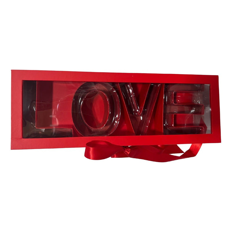 Caja Love Roja 45,5x15,5x9,7cm