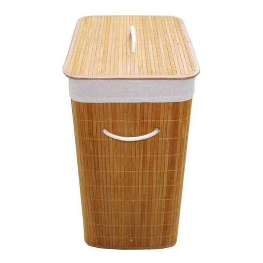 Cesto Ropa Rectangular Bambú