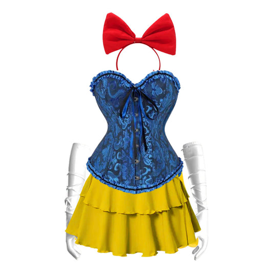 Disfraz Princesas Sexys Mujer Cosplay Azul-blancanieves M