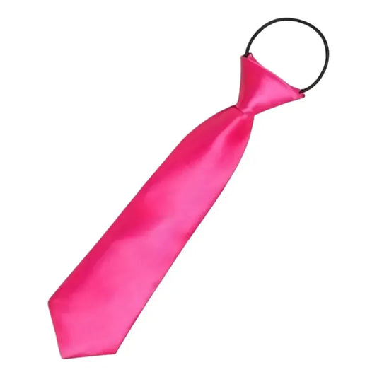 Corbata Accesorio Para Disfraz Cosplay Halloween Color Rosa Diseño De La Tela Lisa Largo 36 Cm