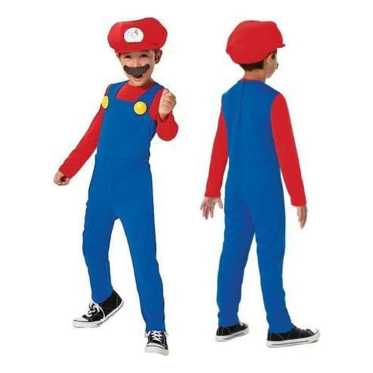Disfraz De Mario Y Luigi Niños Para Cosplay Rojo/mario 3-4