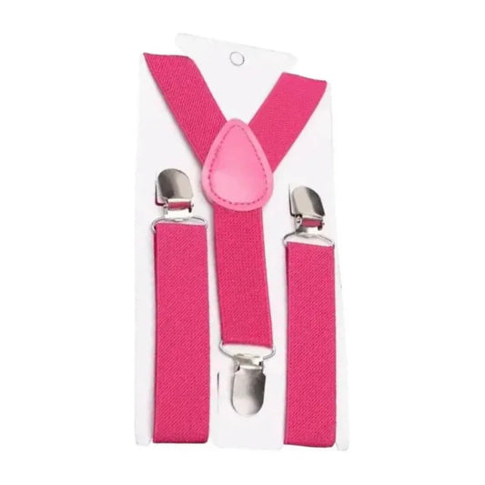 Suspensores De Niño Variedad De Colores Tirantes Para Niño Fucsia Lisa