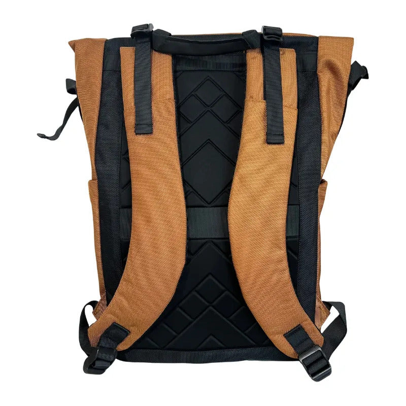 Mochila Roll Top 20l Porta Notebook Café Liso