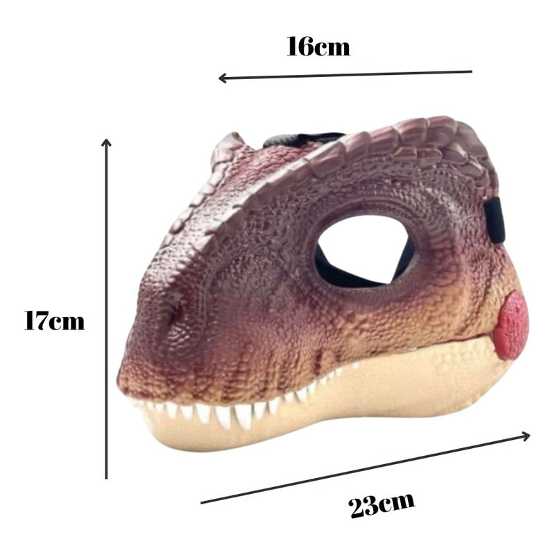 Mascara Infantil De Dinosaurio Tyrannosaurus Disfraz Juguete Café Tyrannosaurus