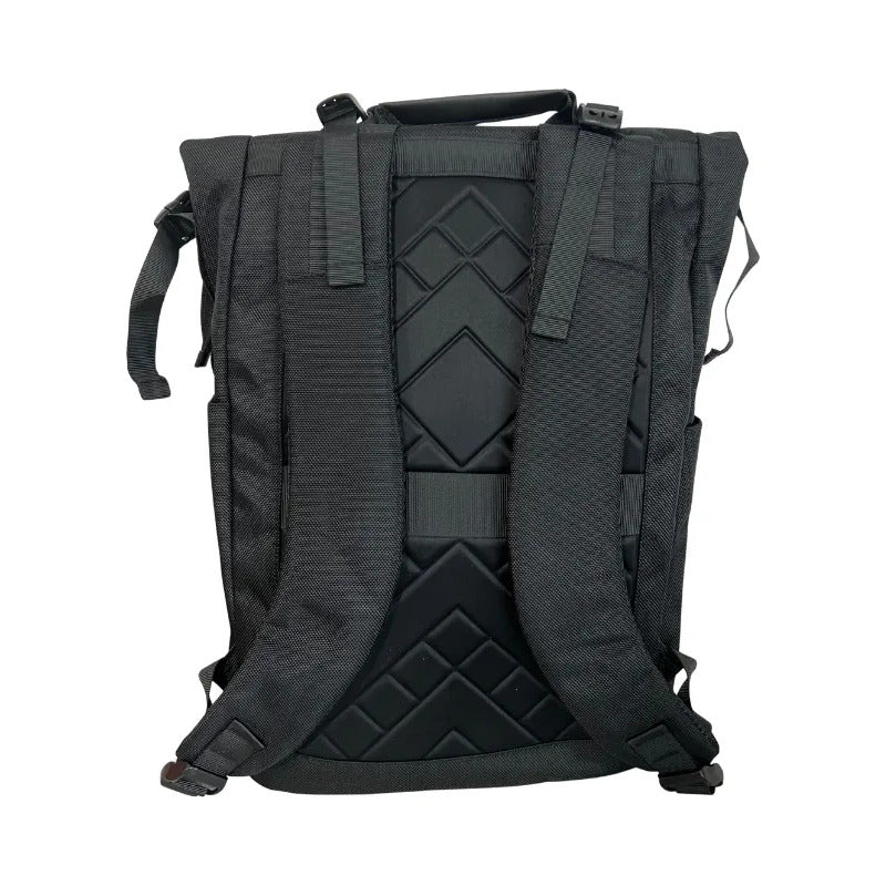 Mochila Roll Top 20l Porta Notebook Negro Liso