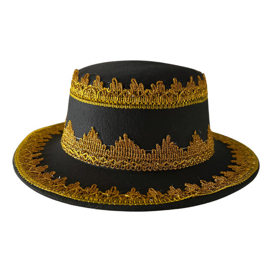 Sombrero Para Baile Caporal Niños Negro