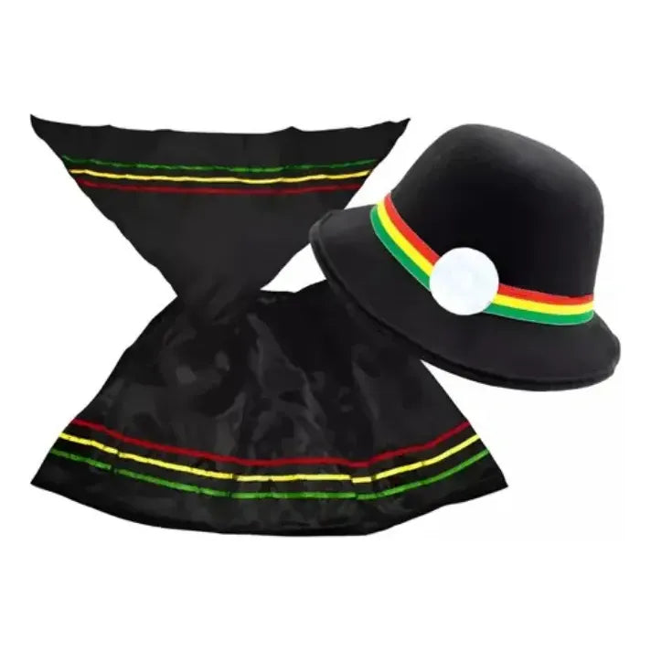 Traje Infantil Para Niña Nortino - Bailes Tipicos Negro Liso 10-12