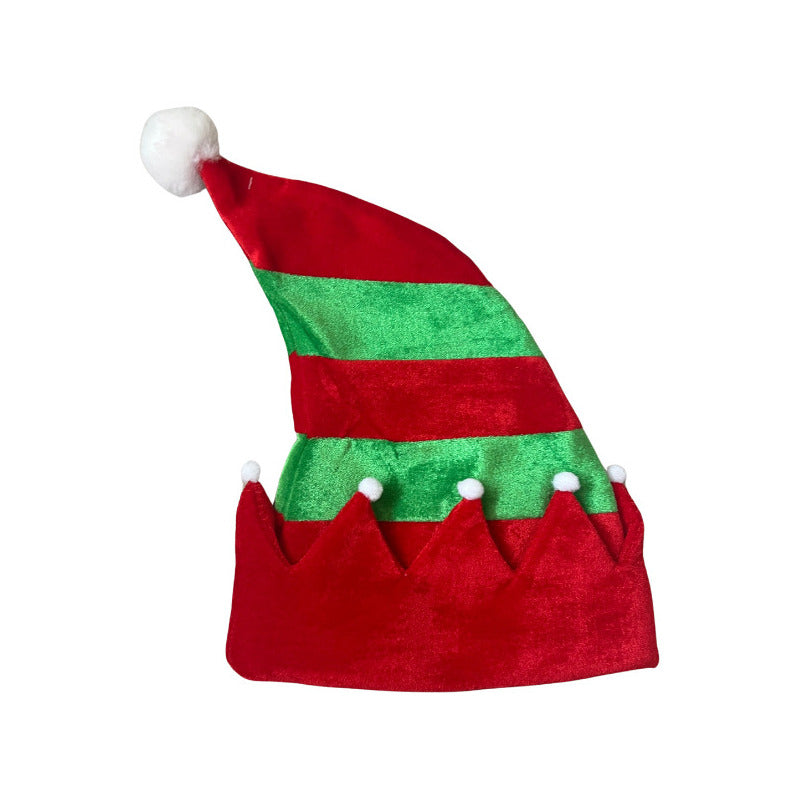 Gorro Duende Espuma-pompones Verde
