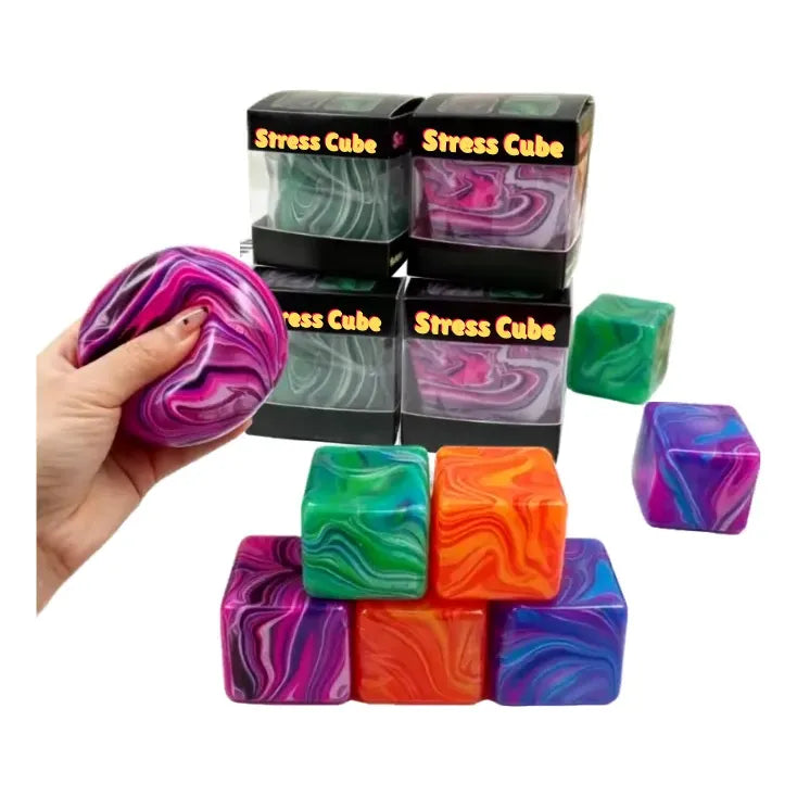 Squishy Cubo De Silicona Antiestrés Multicolor