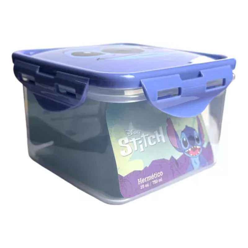 Hermetico Stitch 750 Ml Licencias Infantiles Disney Azul Acero