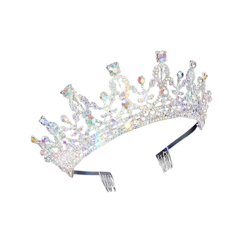 Corona De Reiana Princesa Metalica Accesorio Para Disfraz