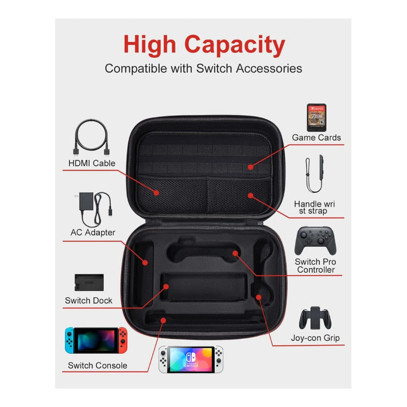 Bolso Rigido Pokemon Nintendo Switch / Switch Oled
