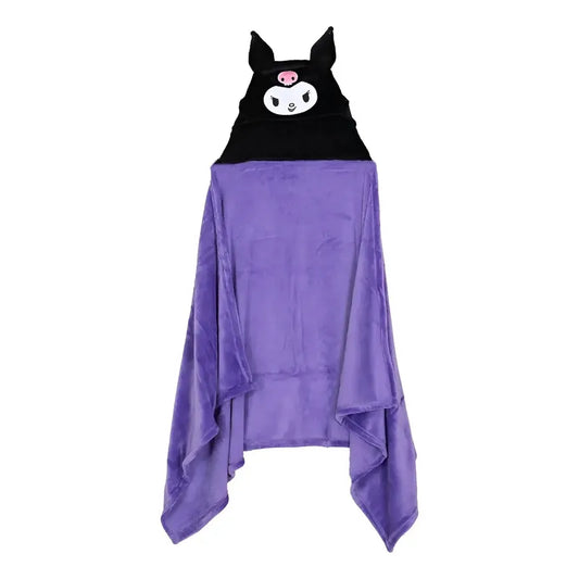 Manta Con Capucha 3d Para Niños Variedad De Diseños Color Violeta Kuromi