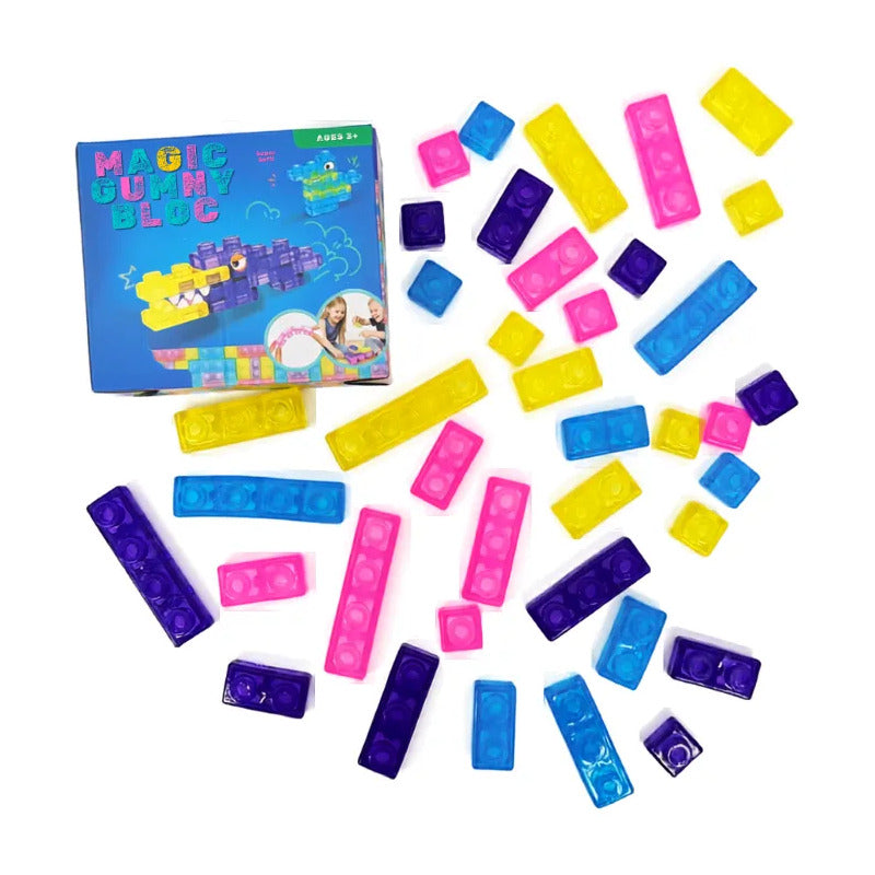 Juguete Bloques De Goma Juguete Viral 20 Pzas 20 Multicolor