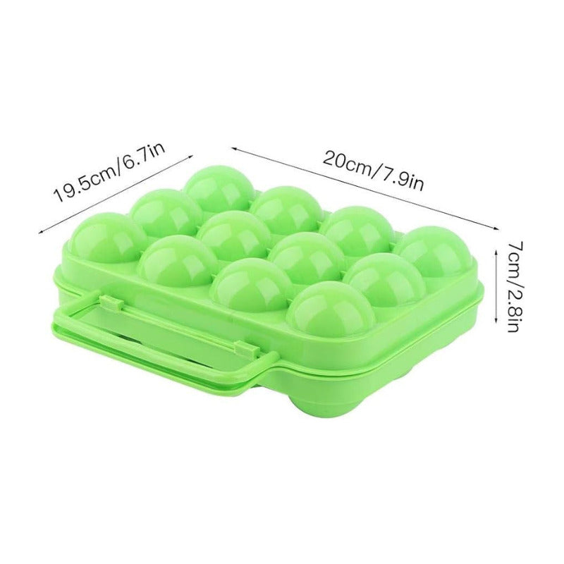 Porta Huevos Portatil Capacidad 12 Unidades /camping Picnic Variado