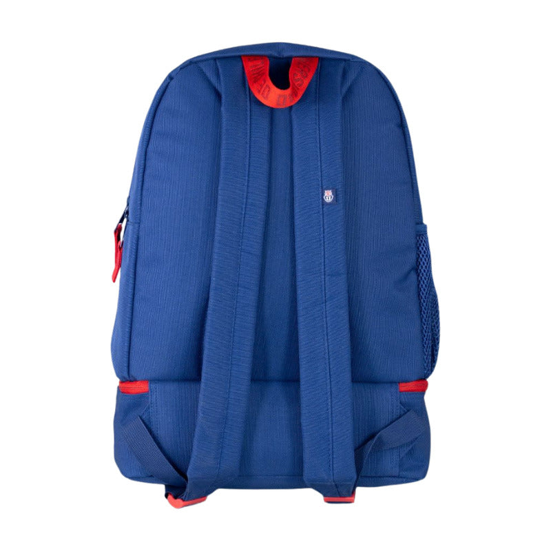 Pack Mochila Estuche Lonchera Equipos Futbol Fanaticos Azul U De Chile