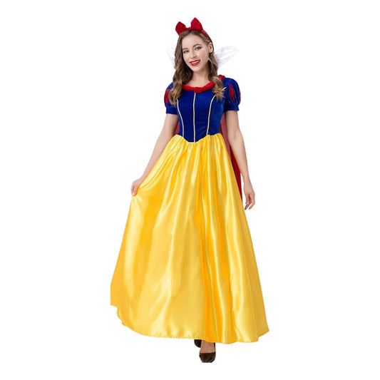 Disfraz Princesa Blancanieves Mujer Cosplay Azul-amarillo M