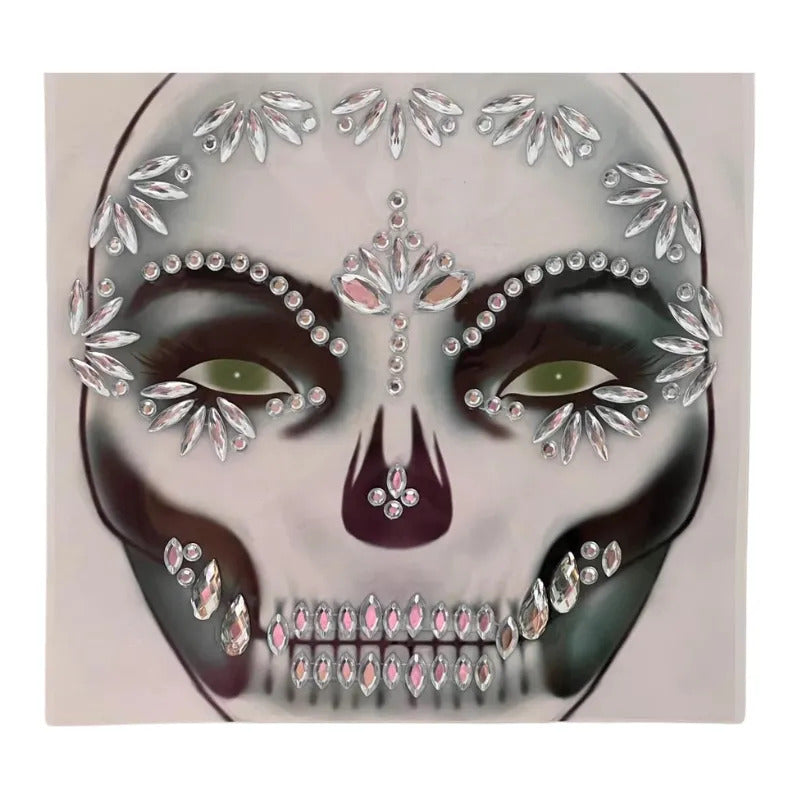 Set Disfraz Catrina Mujer Halloween Negro-rojo Standar