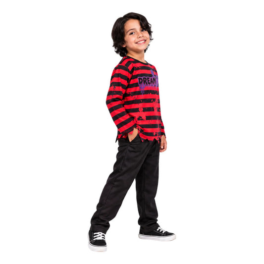 Disfraz Freddy Krueger Cosplay Niño Negro 3-4