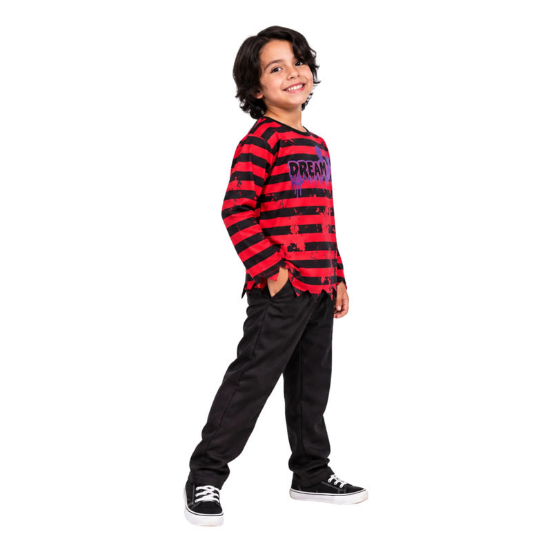 Disfraz Freddy Krueger Cosplay Niño Negro 10-12