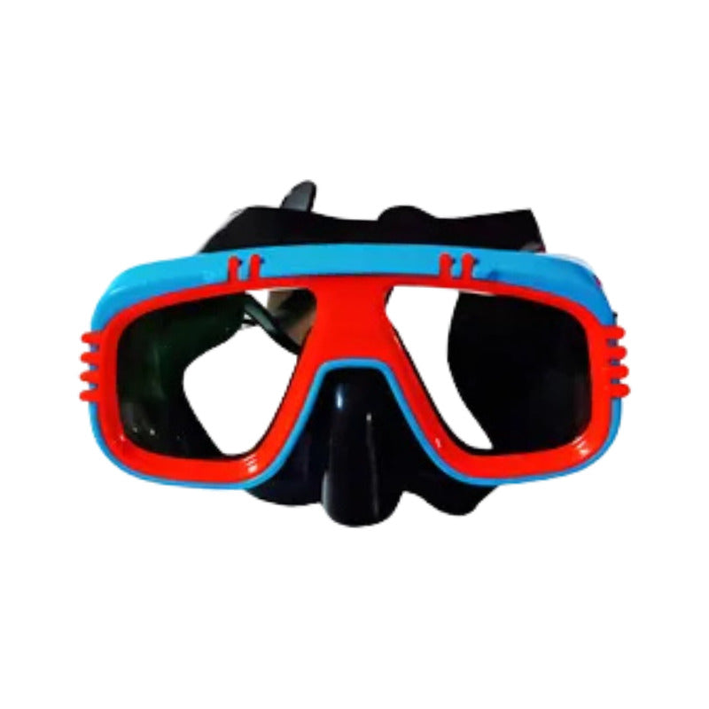 Gafas Buceo Visores De Snorkel Mascara Anti Niebla Rojo